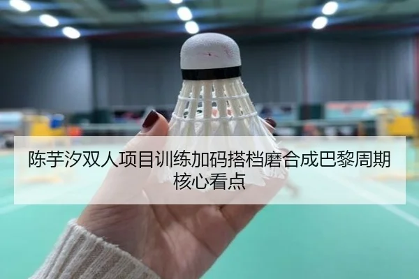 陈芋汐双人项目训练加码搭档磨合成巴黎周期核心看点